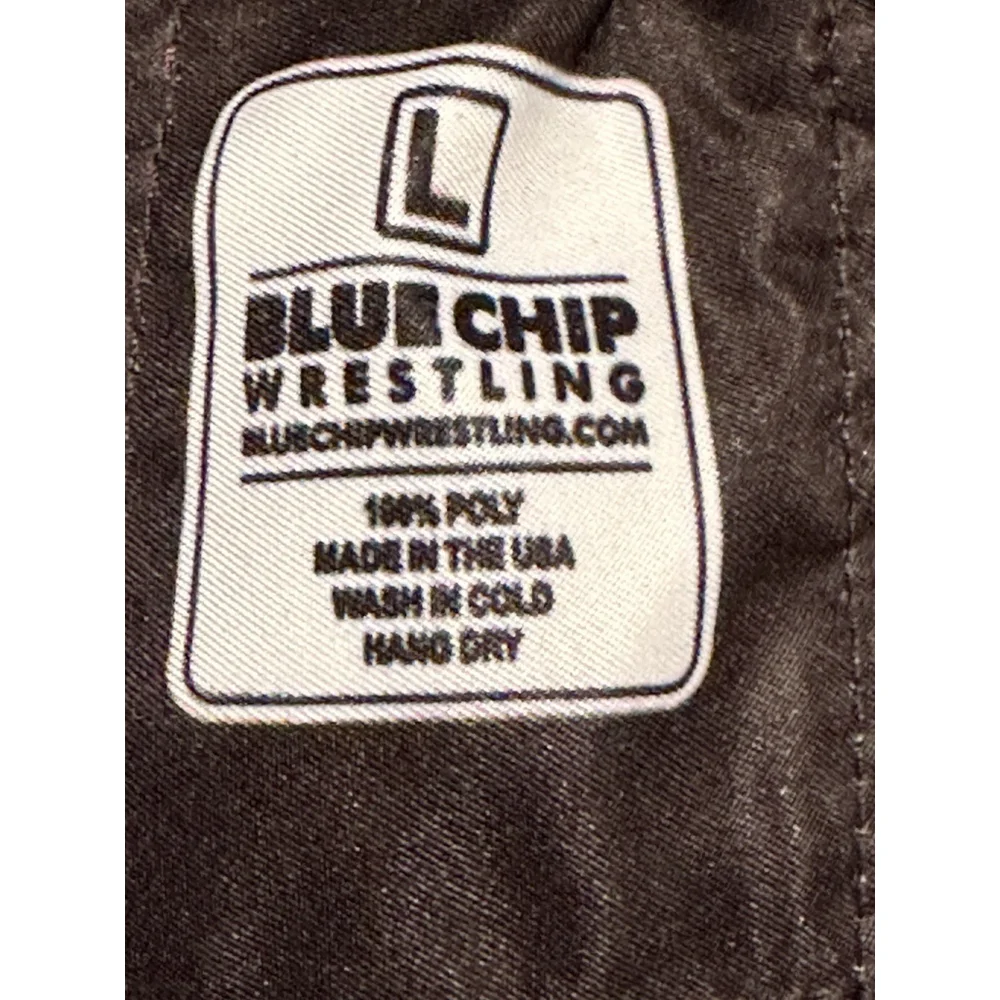 Wrestling Shorts With Drawstring Boys Large Black Polyester Bronco Horse